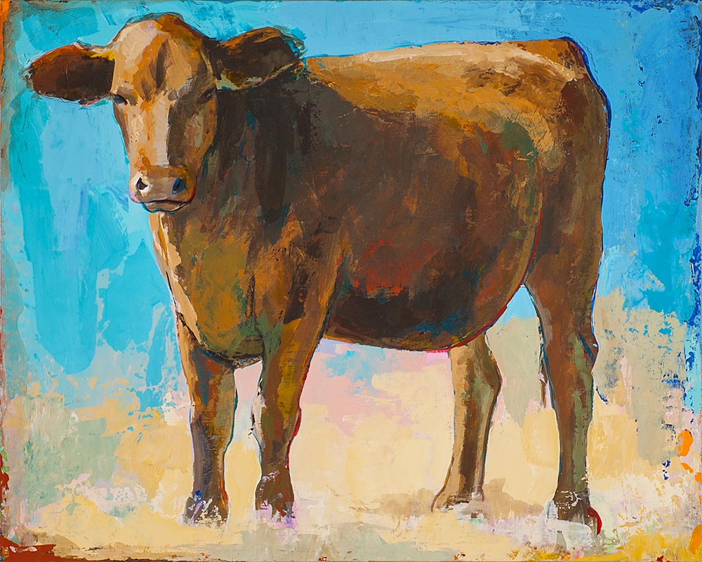 People Like Cows 1 painting by Los Angeles artist David Palmer