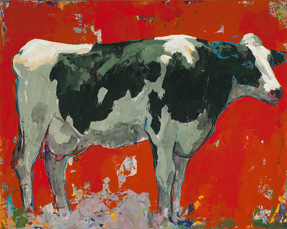 People Like Cows 3 painting by Los Angeles artist David Palmer