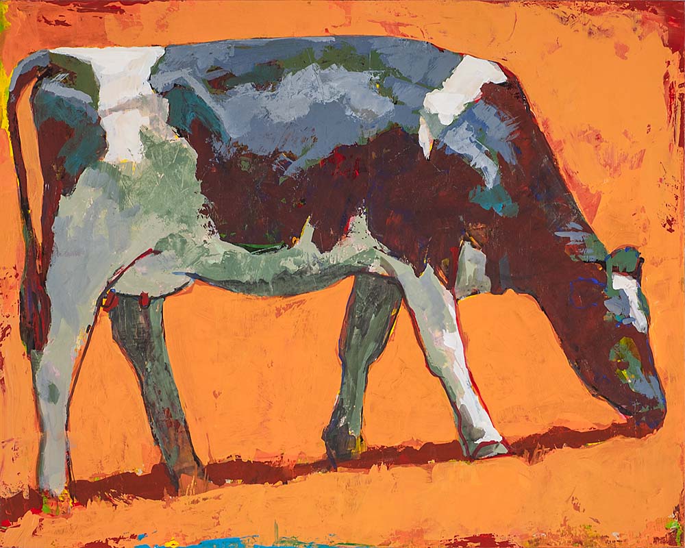 People Like Cows 4 painting by Los Angeles artist David Palmer