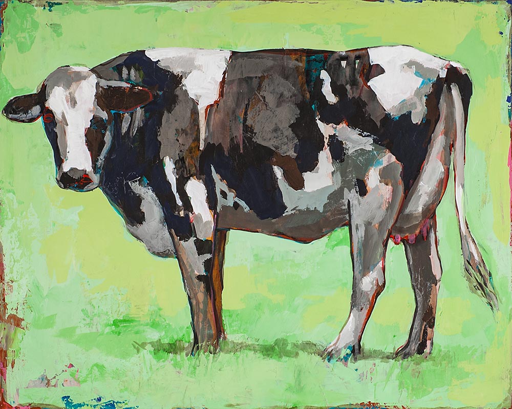 People Like Cows 5 painting by Los Angeles artist David Palmer