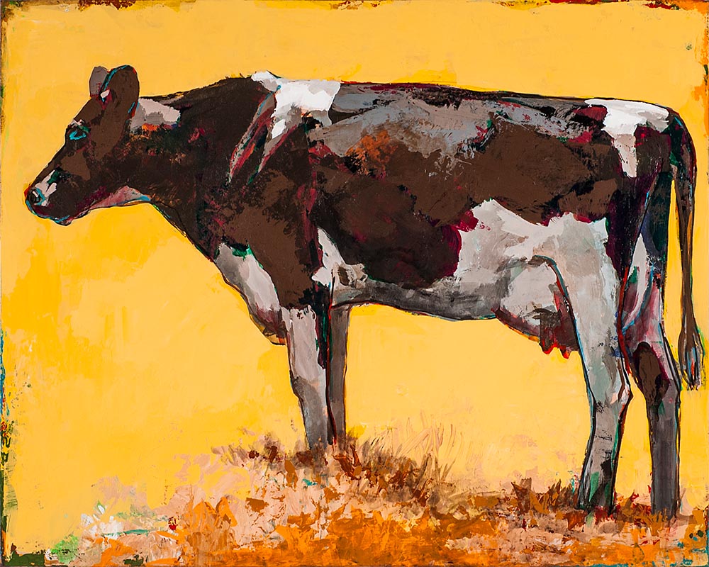 People Like Cows 6 painting by Los Angeles artist David Palmer
