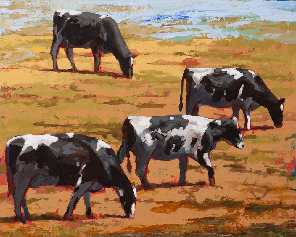 People Like Cows 10 painting by Los Angeles artist David Palmer