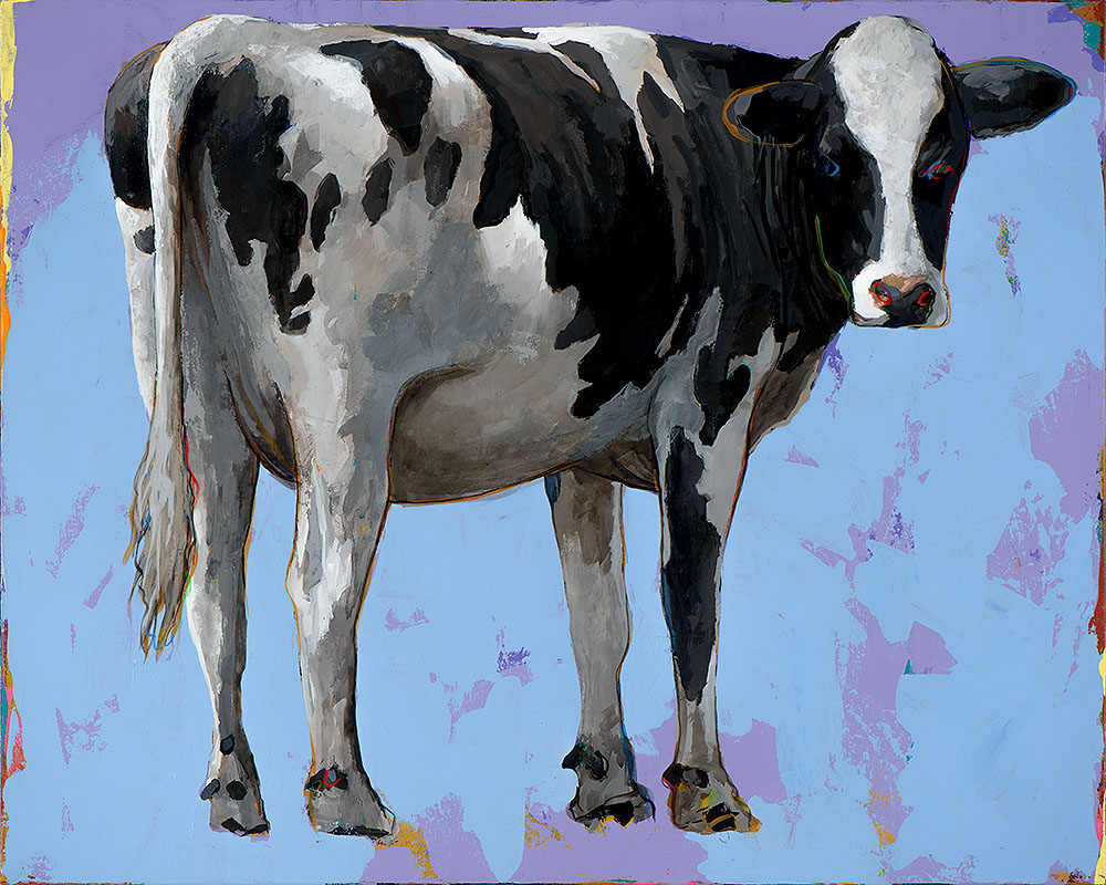 People Like Cows 11 painting by Los Angeles artist David Palmer