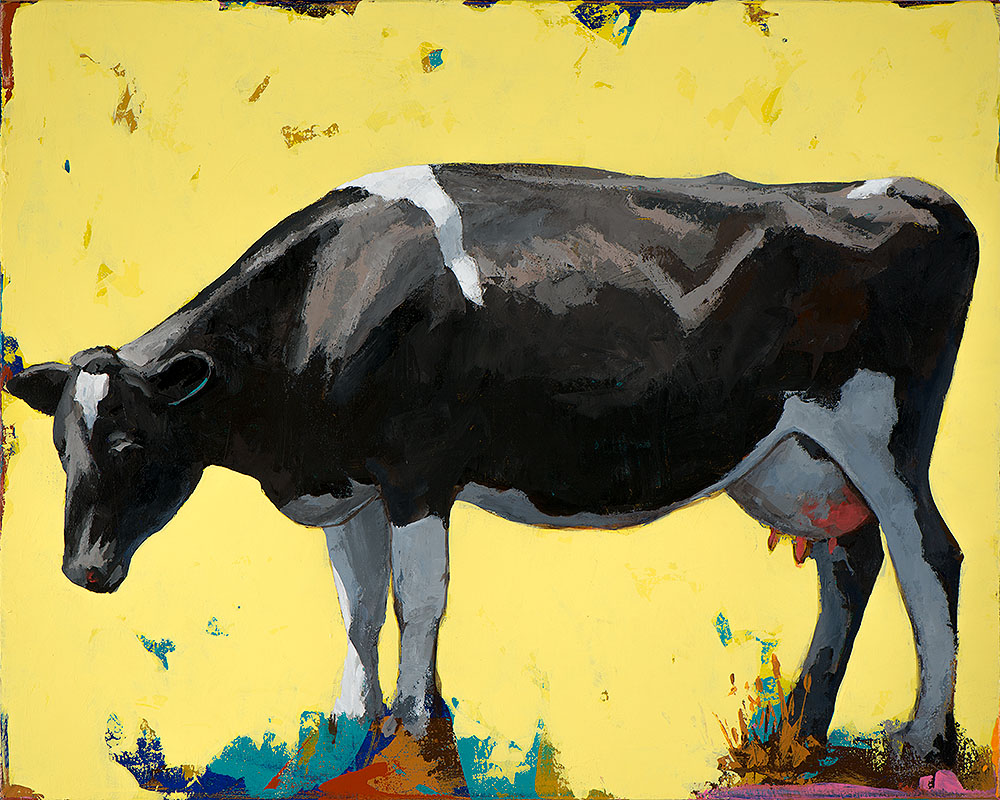 People Like Cows 12 painting by Los Angeles artist David Palmer