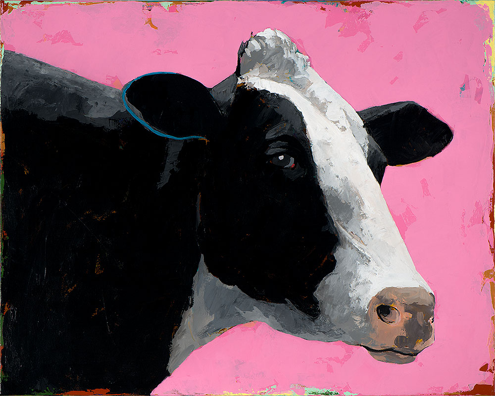 People Like Cows 13 painting by Los Angeles artist David Palmer