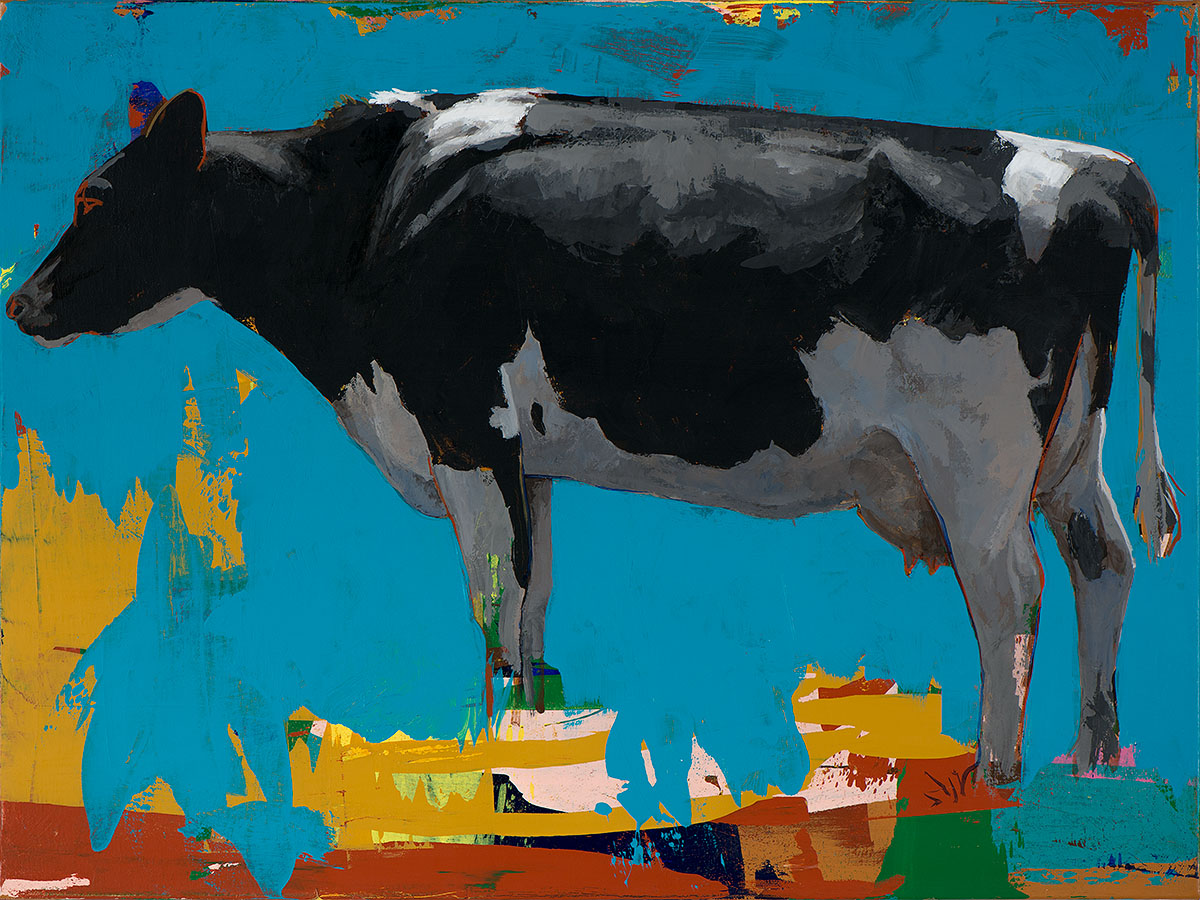 People Like Cows 15 painting by Los Angeles artist David Palmer