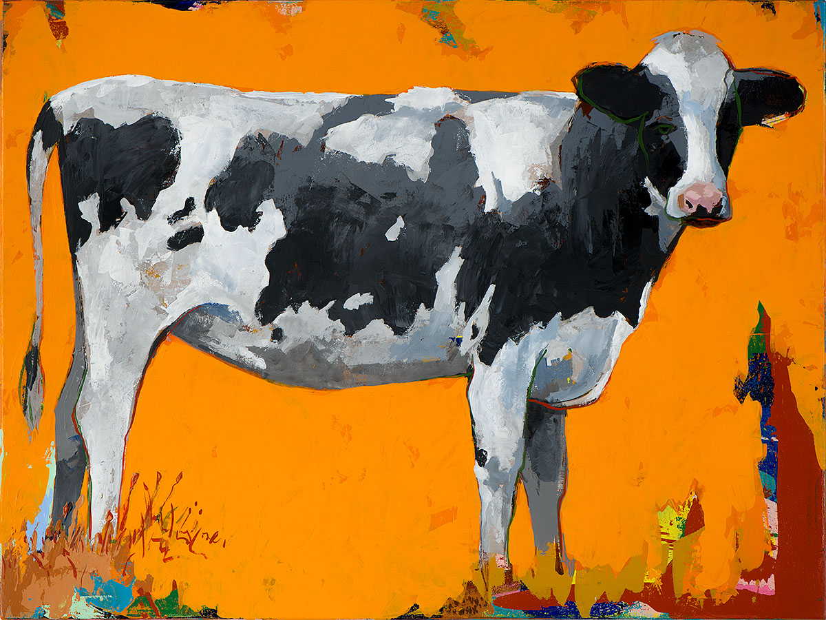 People Like Cows 16 painting by Los Angeles artist David Palmer