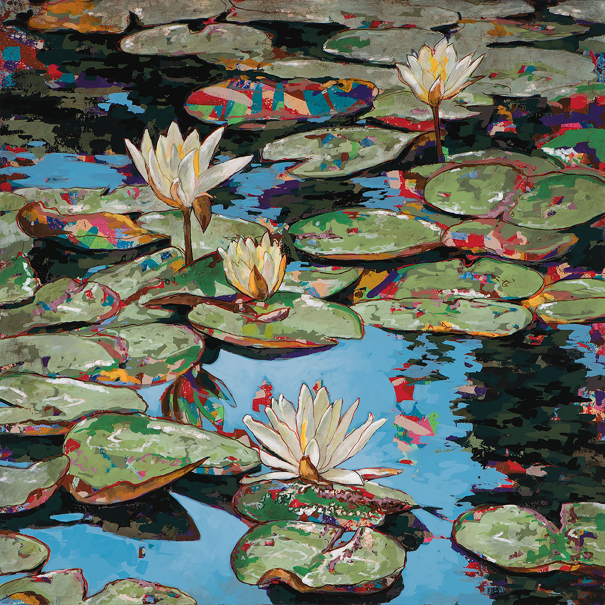 Show Me the Monet #14, painting by Los Angeles artist David Palmer, acrylic on canvas, art